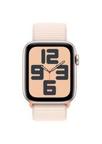 Apple Watch SE (2023), Smartwatch Polarstern, 44 mm, Sport Loop, Aluminium, Cellular Display: 4,52 cm (1,78 Zoll) Kommunikation: Bluetooth Armbandlänge: 145 - 220 mm Touchscreen: mit Touchscreen