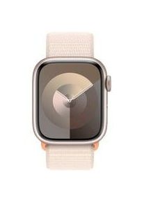 Apple Watch Series 9, Smartwatch Polarstern, Aluminium, 41 mm, Sport Loop Kommunikation: Bluetooth Armbandlänge: 130 - 200 mm Touchscreen: mit Touchscreen