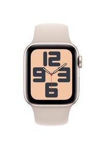 Apple Watch SE (2023), Smartwatch Polarstern, 40 mm, Sportarmband, Aluminium, Cellular Display: 4,52 cm (1,78 Zoll) Kommunikation: Bluetooth Armbandlänge: 130 - 180 mm Touchscreen: mit Touchscreen