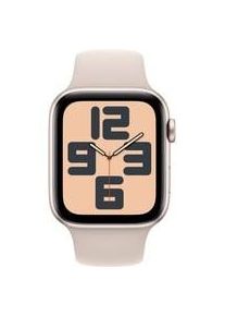 Apple Watch SE (2023), Smartwatch Polarstern, 44 mm, Sportarmband, Aluminium, Cellular Display: 4,52 cm (1,78 Zoll) Kommunikation: Bluetooth Armbandlänge: 150 - 200 mm Touchscreen: mit Touchscreen