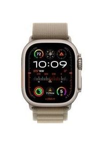 Apple Watch Ultra 2, Smartwatch olivgrün, 49 mm, Alpine Loop, Titangehäuse, Cellular Kommunikation: Bluetooth Armbandlänge: 145 - 190 mm Touchscreen: mit Touchscreen