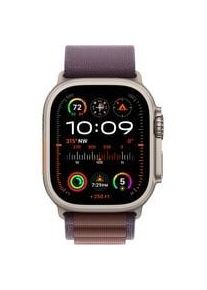 Apple Watch Ultra 2, Smartwatch dunkelblaugrau, 49 mm, Alpine Loop, Titangehäuse, Cellular Kommunikation: Bluetooth Armbandlänge: 165 - 210 mm Touchscreen: mit Touchscreen