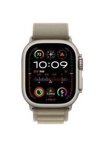 Apple Watch Ultra 2, Smartwatch olivgrün, 49 mm, Alpine Loop, Titangehäuse, Cellular Kommunikation: Bluetooth Armbandlänge: 165 - 210 mm Touchscreen: mit Touchscreen