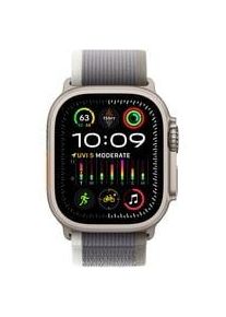 Apple Watch Ultra 2, Smartwatch grün/grau, 49 mm, Trail Loop, Titangehäuse, Cellular Kommunikation: Bluetooth Armbandlänge: 145 - 220 mm Touchscreen: mit Touchscreen