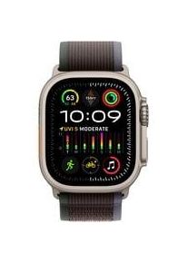 Apple Watch Ultra 2, Smartwatch blau/schwarz, 49 mm, Trail Loop, Titangehäuse, Cellular Kommunikation: Bluetooth Armbandlänge: 145 - 220 mm Touchscreen: mit Touchscreen
