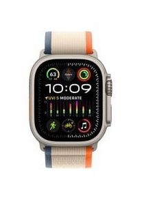 Apple Watch Ultra 2, Smartwatch orange/beige, 49 mm, Trail Loop, Titangehäuse, Cellular Kommunikation: Bluetooth Armbandlänge: 130 - 180 mm Touchscreen: mit Touchscreen