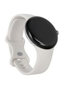 Google Pixel Watch, Smartwatch silber, 41mm Display: 3 cm (1,2 Zoll) Kommunikation: Bluetooth 5.0, NFC, WLAN 802.11 b, WLAN 802.11 g, WLAN 802.11 n Armbandlänge: 130 - 210 mm Touchscreen: mit Touchscreen