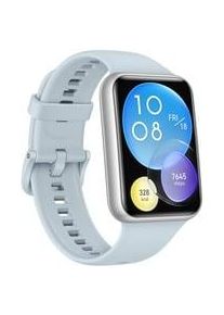 Huawei Watch FIT 2 Active, Smartwatch silber, Silikonarmband in Isle Blue Display: 4,42 cm (1,74 Zoll) Armbandlänge: 130 - 210 mm Touchscreen: mit Touchscreen