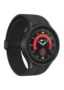 Samsung Galaxy Watch5 Pro (R925), Smartwatch schwarz, 45 mm, LTE Display: 3,56 cm (1,4 Zoll) Kommunikation: NFC, WLAN 802.11 b, WLAN 802.11 a, WLAN 802.11 g, WLAN 802.11 n Touchscreen: mit Touchscreen
