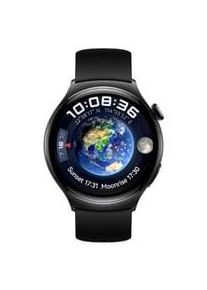 Huawei Watch 4 (Archi-L19F), Smartwatch schwarz, Armband: Black, Fluorelastomer Display: 3,81 cm (1,5 Zoll) Kommunikation: NFC Armbandlänge: 140 - 210 mm Touchscreen: mit Touchscreen