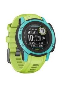 Garmin Instinct 2s Surf Edition, Smartwatch dunkelgrau/türkis Display: 2 cm (0,79 Zoll) Kommunikation: Bluetooth Armbandlänge: 112 - 180 mm