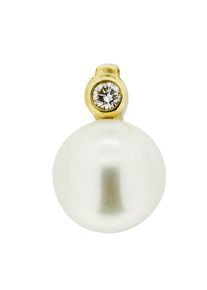 OROLINO Anhänger 585 Gold mit Brillant 0,03ct. + Perle 7-7,5mm