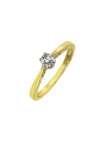 Diamonds by Ellen K. Ring Gold 585 zweifarbig mit Diamant 0,25ct.