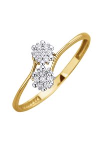 Diamonds by Ellen K. Fascination by Ellen K. Ring Gold 375 mit 14 weißen Zirkonia-Steinen