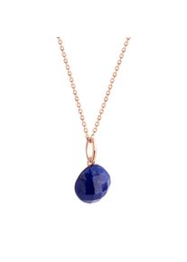 JAMELLI Halskette Silber 925 rosé-vergoldet 42+3cm lang mit echtem Lapis