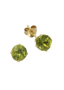 Diamonds by Ellen K. Fascination by Ellen K. Ohrringe Gold 333 mit echten Peridot-Steinen 5mm