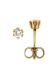 OROLINO Ohrringe Gold 585 mit 2 natürlichen Brillanten zus. 0,20ct.