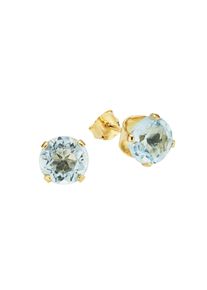 Diamonds by Ellen K. Fascination by Ellen K. Ohrstecker Gold 585 mit echtem Blautopas (beh.) 7mm