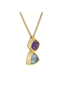 Diamonds by Ellen K. Fascination by Ellen K. Halskette Gold 375 mit Blautopas (beh.) + Amethyst