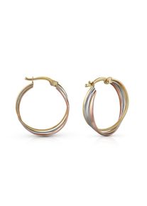 Diamonds by Ellen K. Fascination by Ellen K. Ohrringe Gold 585 dreifarbig 20mm Durchmesser