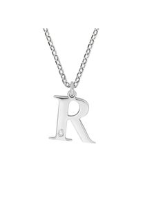 Diamonds by Ellen K. Halskette Silber 925 mit 1x Diamant 0,008ct. Buchstabe R