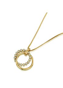 Buckley London Anhänger mit Kette vergoldet mit Zirkonia