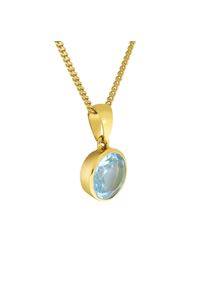 Diamonds by Ellen K. Fascination by Ellen K. Halskette Gold 375 mit Blautopas (beh.) 8mm