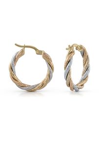 Diamonds by Ellen K. Fascination by Ellen K. Ohrringe Gold 585 dreifarbig 21mm Durchmesser