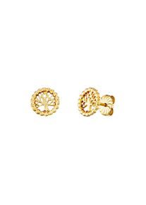 JULIE JULSEN Ohrstecker 925/- Sterling Silber vergoldet Lebensbaum