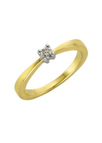 Diamonds by Ellen K. Ring 375/- Gold Brillant 0,10ct.