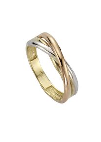 Diamonds by Ellen K. Fascination by Ellen K. Ring Gold 333 dreifarbig