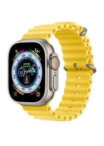 Apple Watch (Ultra) 2022 GPS 49 mm - Titan Grau - Ocean Armband Gelb