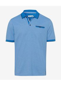 Brax Herren Poloshirt Style PETTER, Blau, Gr. L