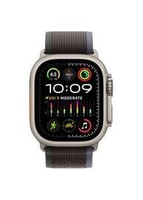 Apple Watch Ultra 2, Smartwatch blau/schwarz, 49 mm, Trail Loop, Titangehäuse, Cellular Kommunikation: Bluetooth Armbandlänge: 130 - 180 mm Touchscreen: mit Touchscreen