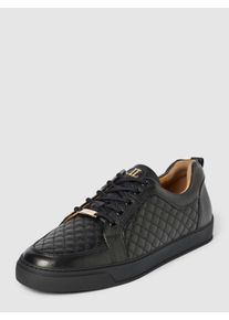 LEANDRO LOPES Sneaker aus Leder Low Top in black