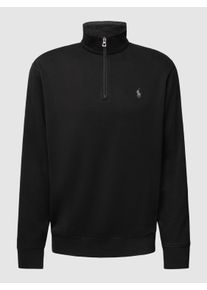 Polo Ralph Lauren Sweatshirt mit Rippenoptik und kurzem Reißverschluss