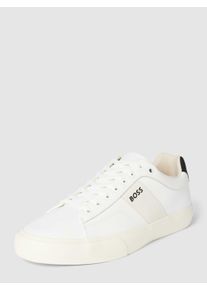BOSS Sneaker mit Kontrastbesatz Modell 'Adien' in weiß