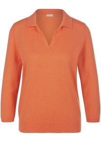 Polo-Pullover 3/4-Arm include orange