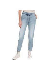 Tom Tailor Damen Loose Fit Jeans in Ankle Länge, blau, Gr. 31/28
