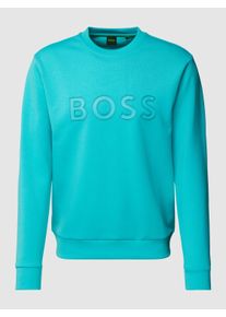 BOSS Green Sweatshirt mit Label-Print Modell 'Salbo'