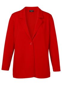 Via Appia Due Große Größen Blazer in Sweatqualität, mit 1-Knopf-Verschluss Gr. 54 rot für Damen