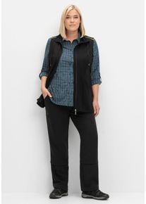 Große Größen Wanderhose mit Zipp-off-Beinen Gr. 52 schwarz von sheego für Damen