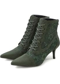 Thule Schnürstiefelette LASCANA Gr. 37, grün (olivgrün) Damen Schuhe Reißverschlussstiefeletten