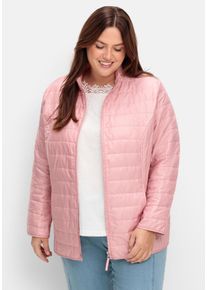 Große Größen Leicht wattierte Steppjacke mit Stehkragen Gr. 46 rosa von sheego für Damen