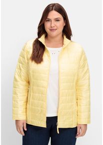 Große Größen Leicht wattierte Steppjacke mit Stehkragen Gr. 50 gelb von sheego für Damen