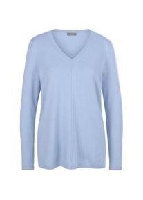 V-Pullover aus 100% Premium-Kaschmir include blau, 40