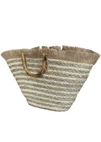 Chic Antique Strandtasche aus geflochtenem Material, Höhe 33, Länge 58, Breite 14 cm