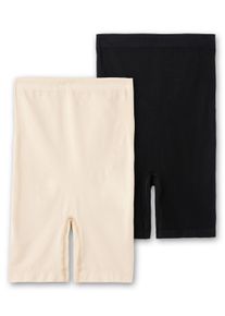 Große Größen Doppelpack Shaping-Formpants extrahohe Taille Gr. 44/46 beige/schwarz von sheego für Damen