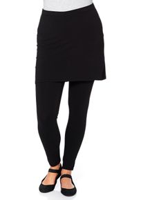 sheego by Joe Browns Große Größen Leggings mit angesetztem Minirock Gr. 56 schwarz von sheego für Damen