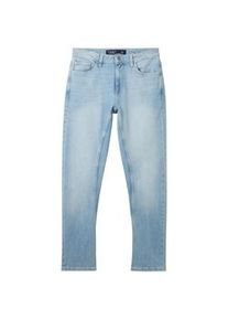 Tom Tailor Herren Regular Tapered Jeans mit recycelter Baumwolle, blau, Uni, Gr. 32/32